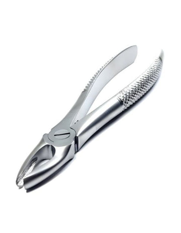 Metallic plier-like tool on a white background
