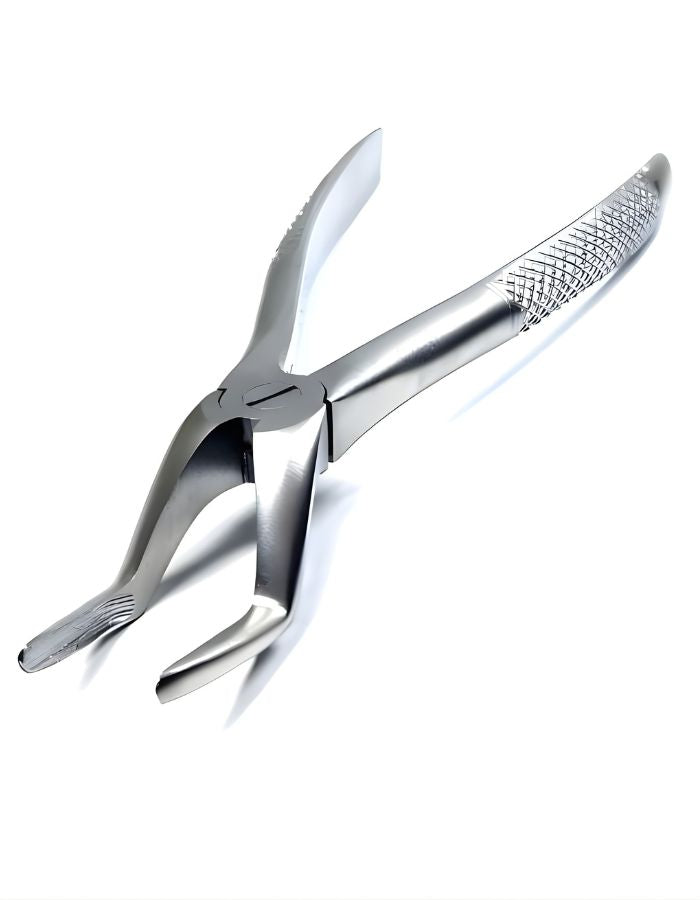 Metallic plier tool on a white background