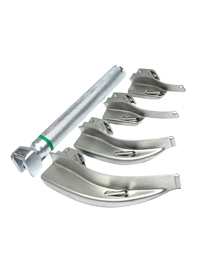 Set of dental instruments on a white background